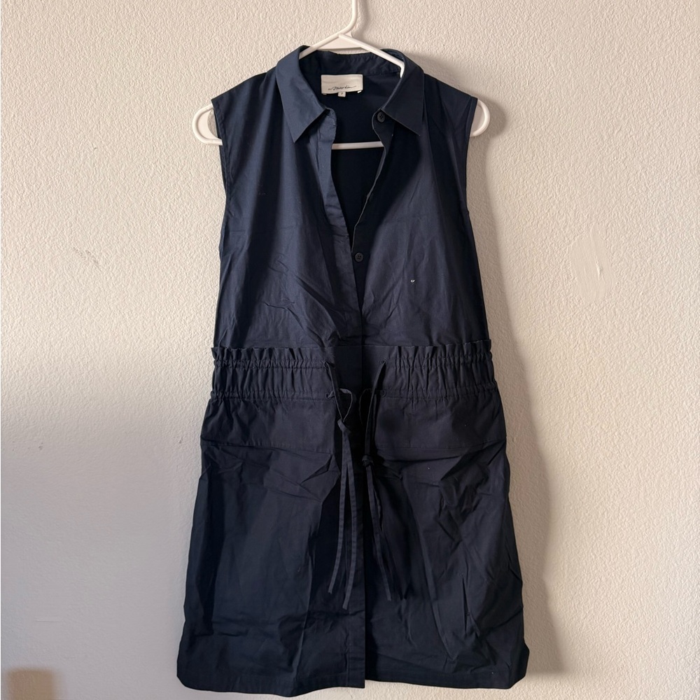 3.1 Phillip Lim Navy Button-Up Dress